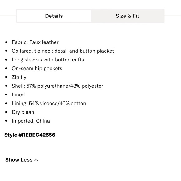 Rebecca Taylor Vegan Leather Romper - Picture 14 of 14